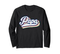 Papa Retro Día del Padre Nuevo Padre Papá para Ser Cumpleaños Papá Manga Larga