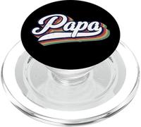 Papa Retro Nuevo Padre Papá A Ser Día del Padre Vintage Papá PopSockets PopGrip para MagSafe