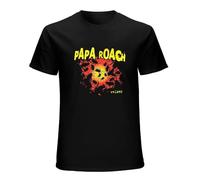 Papa Roach Infest Glow Men's T-Shirt Unisex Black Cotton Print tee Shirts 3XL