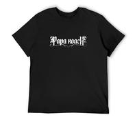 Papa Roach Men's T-Shirt Unisex Black Cotton Print tee Shirts S