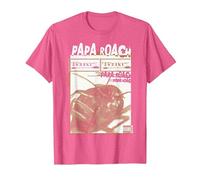 Papa Roach - Official Merchandise - Infest Photo Camiseta, Hombre, Rosa Jaspeado, XXL