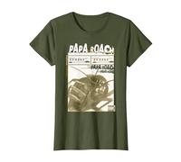 Papa Roach - Official Merchandise - Infest Photo Camiseta, Mujer, Verde Oliva, XS