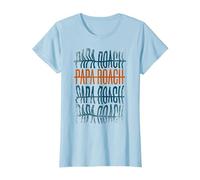 Papa Roach - Official Merchandise - Who Do You Trust Camiseta, Mujer, Azul Bebé, L