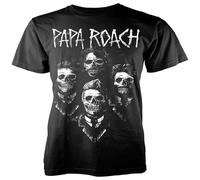 Papa Roach Portrait Men's T-Shirt Unisex Black Cotton Print tee Shirts L