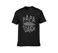 Papa Roach Rock Alternative Music Unisex 100% Cotton Short-Sleeve T-Shirts Black M