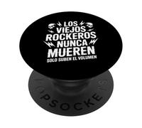 Papá Rockero Padre Rock Calaveras Viejos Rockeros PopSockets PopGrip Adhesivo