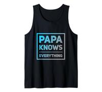 Papa Sabe Las Mejores Citas Divertidas de papá Cool Papa Sabe Todo Camiseta sin Mangas