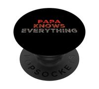 Papa Sabe Las Mejores Citas Divertidas de papá Cool Papa Sabe Todo PopSockets PopGrip Adhesivo