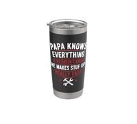 Papá sabe todo lo que hace Stuf Up muy rápido Vaso térmico de acero inoxidable de doble pared