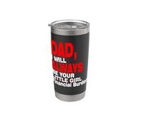Papá, siempre seré la carga financiera de tu niña Vaso térmico de acero inoxidable de doble pared