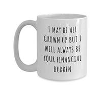 Papá, Siempre Seré Tu Carga Financiera, Papi. Tazas Porcelana Taza De Café Cerámica Taza 330Ml Para Leche Oficina Cacao