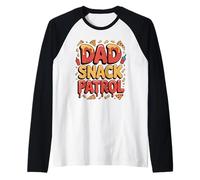 Papá Snack Patrol Día del Padre Divertido Daddy In Kitchen New Dad Camiseta Manga Raglan