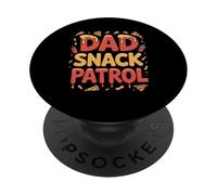 Papá Snack Patrol Día del Padre Divertido Daddy In Kitchen New Dad PopSockets PopGrip Adhesivo