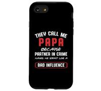 Papa Socio En Crimen Padre Papá Papá Hijo Día del Padre Carcasa para iPhone SE (2020) / 7/8