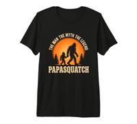 Papa Squatch The Man The Myth The Legend Bigfoot Día del Padre Camiseta Premium