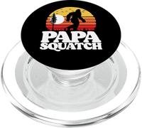 Papa Squatch Vintage 80s Sunset Retro Bigfoot Sasquatch PopSockets PopGrip para MagSafe