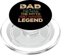 Papá The Man The Myth Grill Master Legend, divertido ahumador de barbacoa PopSockets PopGrip para MagSafe