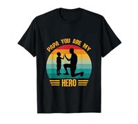 Papá, tú Eres mi héroe, Retro, Vintage, día del Padre y el Hijo Camiseta
