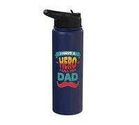 Papá: un padre heroico, un buen hombre Stainless Steel Insulated Water Bottle