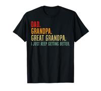 Papá Vintage, Abuelo, bisabuelo, sigo mejorando Camiseta