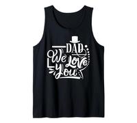 Papá We Love You Happy Father's Day Funny Family Camiseta sin Mangas