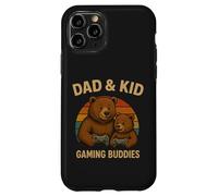 Papá y niños Retro Sunset Papa Bear Gamer Family Matching Carcasa para iPhone 11 Pro