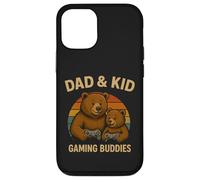 Papá y niños Retro Sunset Papa Bear Gamer Family Matching Carcasa para iPhone 12/12 Pro