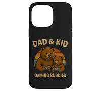 Papá y niños Retro Sunset Papa Bear Gamer Family Matching Carcasa para iPhone 14 Pro MAX