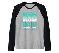 Papá Y Papá Anfitrión Mamá Foster Familia De Acogida Camiseta Manga Raglan