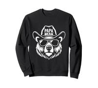 Papabear - divertido motivo de padre con sombrero vaquero Sudadera