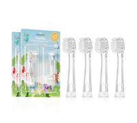 Papablic Cabezales de repuesto para cepillo de dientes - 4 unidades | Compatible con cepillos de dientes eléctricos Papablic BabyHandy y Sonic para niños pequeños (18-36 meses)