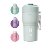 Papablic Calentador de biberones portátil profesional: calentamiento más rápido de 115 W, esterilizador integrado, 8 alimentaciones por carga, 5 ajustes de temperatura y mantiene el calor para leche