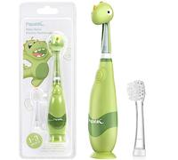 Papablic Cepillo de dientes eléctrico Baby Sonic para niños de 1 a 3 años con bonita cubierta de dinosaurio y temporizador LED inteligente (máx.)