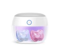 Papablic Desinfectante portátil con luz UV, mini caja desinfectante UV-C para chupete y más, 99.99% de desinfección en 59 segundos, recargable por USB