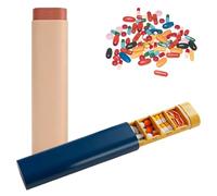 PAPAcroscoma 2 pastilleros para 7 días, portátil, para 7 días, pequeño, para viajes, pastillero, adecuado para guardar tabletas y vitaminas (azul + rosa)