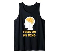Papas Fritas en mi Mente Fritas Divertidas sarcásticas Camiseta sin Mangas