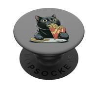 Papas Fritas Gato Papas Fritas Gatito Foodie PopSockets PopGrip Adhesivo
