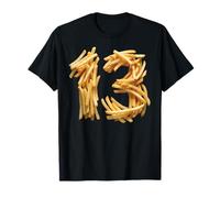 Papas fritas número 13 divertido 13 cumpleaños trece hamburguesa Camiseta