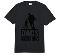 Papás Héroes Mal Pagados Diciendo Papá Día del Padre Papás Comfort Colors Adult Heavyweight T-Shirt