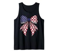 Papas Patatas 4 de Julio Bandera Americana Patriótica Coqueta Camiseta sin Mangas