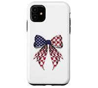 Papas Patatas 4 de Julio Bandera Americana Patriótica Coqueta Carcasa para iPhone 11