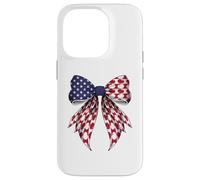Papas Patatas 4 de Julio Bandera Americana Patriótica Coqueta Carcasa para iPhone 14 Pro