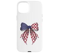 Papas Patatas 4 de Julio Bandera Americana Patriótica Coqueta Carcasa para iPhone 15 Plus