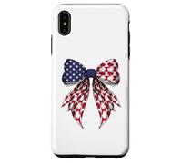 Papas Patatas 4 de Julio Bandera Americana Patriótica Coqueta Carcasa para iPhone XS Max
