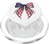 Papas Patatas 4 de Julio Bandera Americana Patriótica Coqueta PopSockets PopGrip para MagSafe