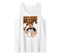 Papás Receta Secreta Cita Día del Padre Papá Cocina Humor Divertido Camiseta sin Mangas