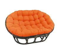 Papasan - Cojín para silla, impermeable, para exteriores, para columpios de ratán, diseño doble de gran tamaño con lazos, mejora la comodidad y el estilo, diseño de arco de cuatro esquinas
