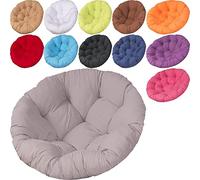 Papasan - Cojines redondos para silla, impermeables, para exteriores, cojín giratorio para silla Papasan, cojín grueso para sillón interior y exterior