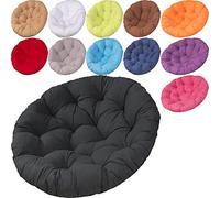 Papasan - Cojines redondos para silla, impermeables, para exteriores, cojín giratorio para silla Papasan, cojín grueso para sillón interior y exterior