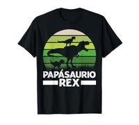 Papásaurio Rex Papá Dino Divertido Día Del Padre Camiseta